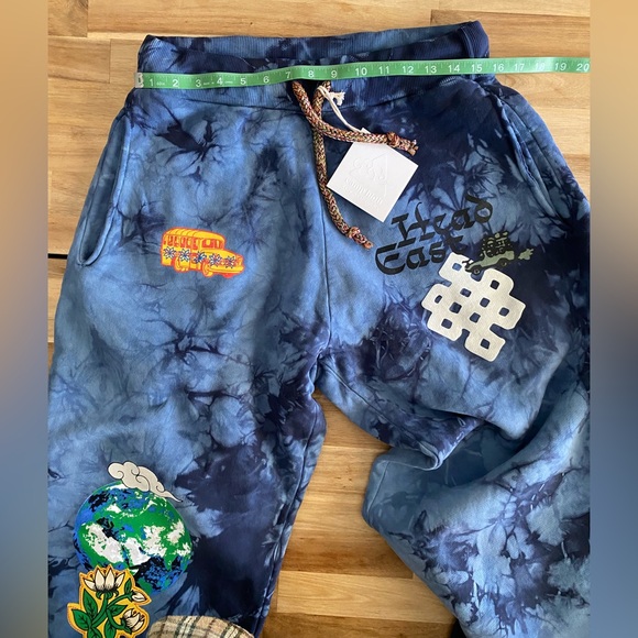 Camp High “Head East” sweatpants tie dyed and printed size L/XL - Picture 3 of 14